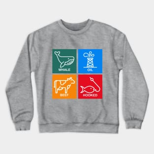 Whale Oil Beef Hooked Grid Irish Crewneck Sweatshirt